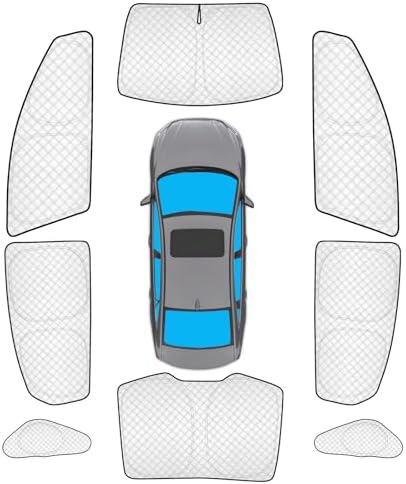 KMF 8pcs Thicken Car Window Shades by KMF