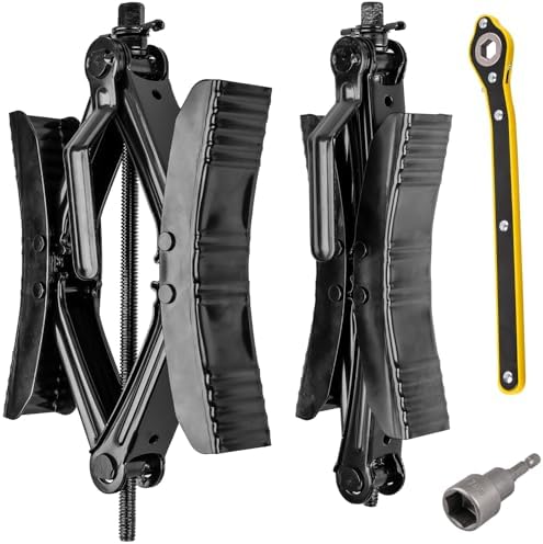 RV Wheel Chock Stabilizer 2 Sets, X-Shaped by Gickbusus