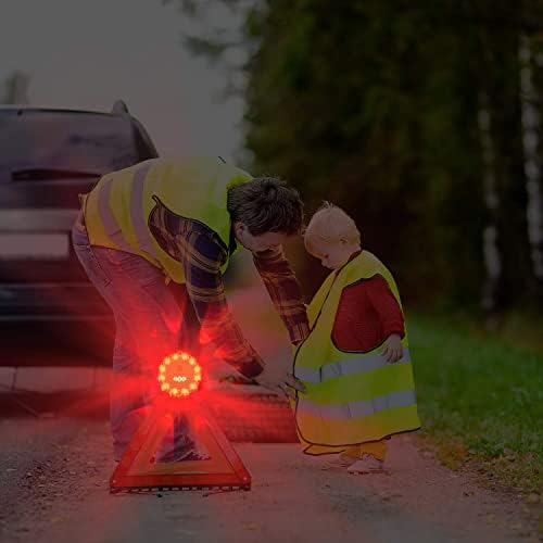AK [12 Pack LED Road Flares Safety Flashing Warning Light Roadside Emergency - Image 4
