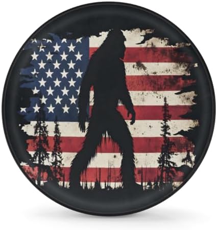 Bigfoot Spare Tire Cover 15in Spare Wheel Covers Tire Storage Cover by YoYoYuchong