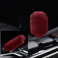 2PCS Plush Car Gear Shift Knob Cover & Handbrake Cover, Soft Fluffy Shift Knob by Unknown