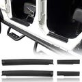 Hooke Road Wrangler JK Door Sill Entry Guard Black Thresholds Kit Compatible by HookeRoad