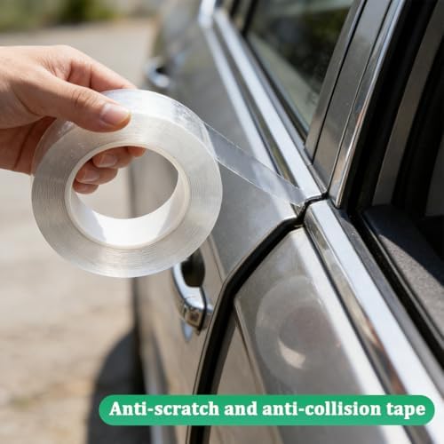 Car Door Edge Protector, 1.96In x 33Ft Anti-Collision Transparent Invisible - Image 4