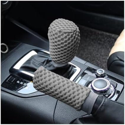 AUCELI 2 Pack Car Gear Shift Knob Cover & Handbrake Cover, Automotive Anti-Slip by AUCELI