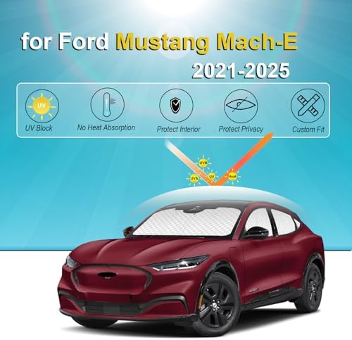 KMF Thicken Sun Shades for Ford Mustang Mach-E 2021-2025 Accessories, Custom - Image 4