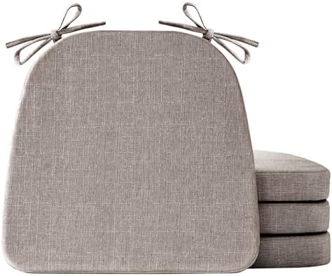IASEAHK Chair Cushions for Dining Chairs Set of 4, Non Slip Kitchen Chair Pads by IASEAHK