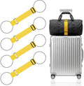 Mayski 4 Pack Adjustable Elastic Luggage Connector Straps by SLIMELEGANCEPERSONIFIED