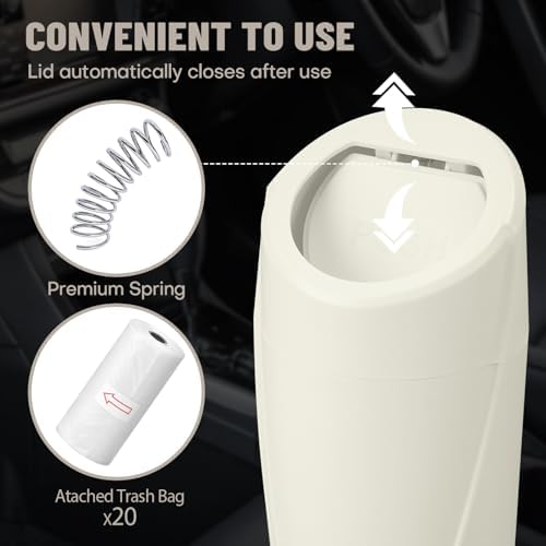 Car Trash Can Bin with Lid - Image 7