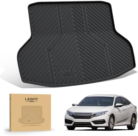 LASFIT All Weather Cargo Mats for Honda Civic 2016-2021 by LASFIT