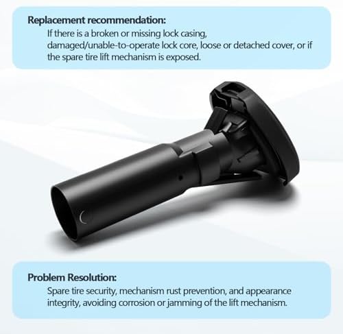Rear Car Spare Wheel Carrier Lock Case and Cover Compatible - Image 4