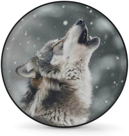 Spare Tire Cover for RV Trailer, Animal Wolf Tire Covers Universal Fit for by Unknown