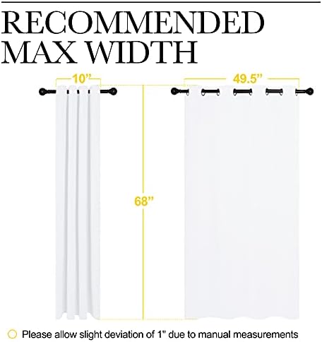 NICETOWN Draperies Curtains Panels, 2 Panels, 55 by 68-inch - Image 6