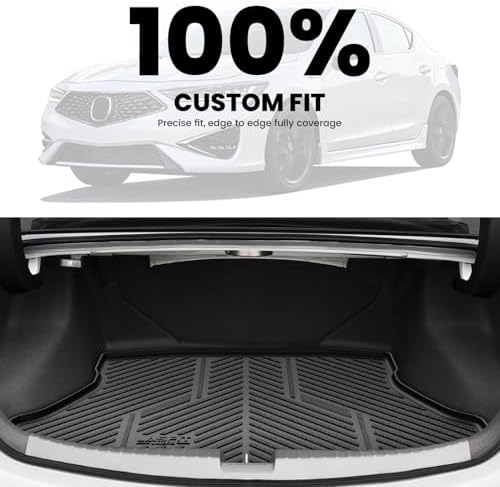 LASFIT Cargo Mat for Acura ILX 2013-2022 Sedan, Rear Trunk Liner - Image 3