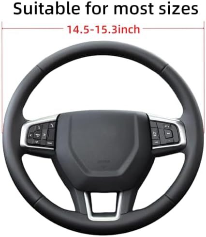 Leather Steering Wheel Cover Compatible - Image 2