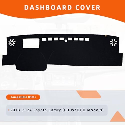 Dashboard Cover Dash Mat Fit for to-yota Camry 2024-2018, Car Dash Board Mat - Image 2
