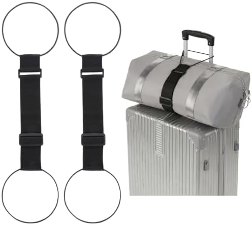 2 Pack Adjustable Multi Use Luggage Connector Straps by Sctoarielt