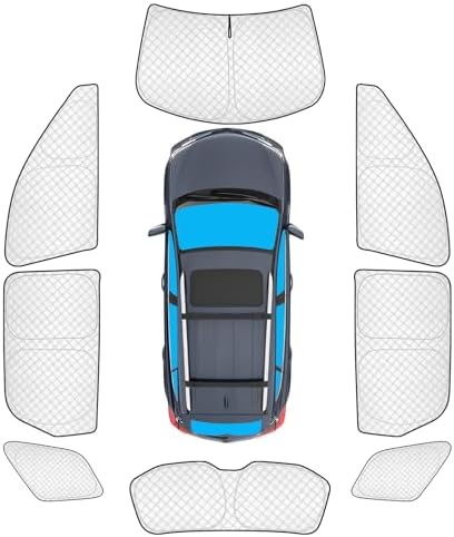 KMF 8pcs Thicken Full Window Sun Shades by KMF