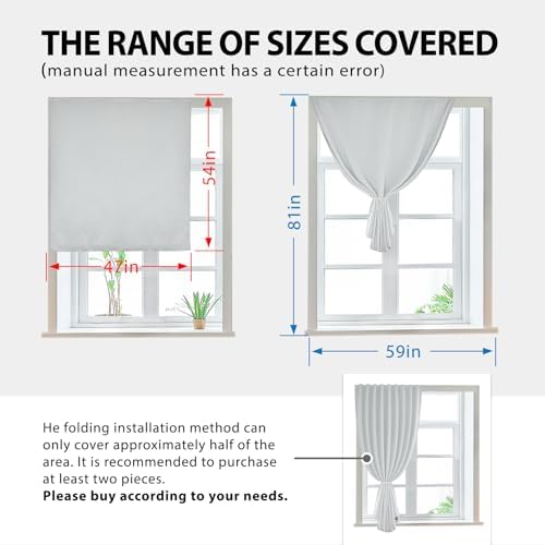 JILRON Magic Tape Stick on Portable Curtains - Image 3