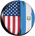 USA Guatemala Flag Spare Tire Cover, Universal Waterproof & Dustproof Wheel by YSYZSDS
