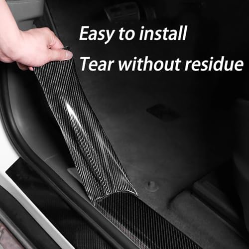 DGSL Car Door Edge Guards Door Sill Protector, 2.7In x 16.4Ft 5D Carbon Fiber - Image 4