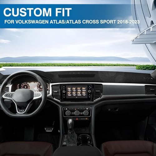 KUST Black Dash Cover for VW Atlas/Atlas Cross Sport 2018-2023 Dashboard Cover - Image 3