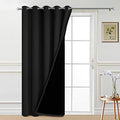 Yakamok Black 100% Blackout Patio Door Curtain Panels W70 x L84, 1 Panel by Yakamok
