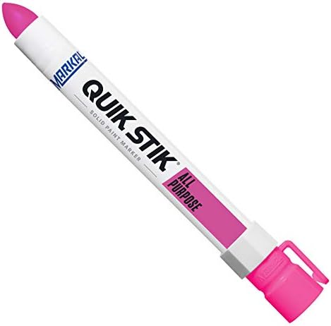 Markal 61044 Quik Stik All Purpose Solid Paint Marker, Fluorescent Pink by Markal