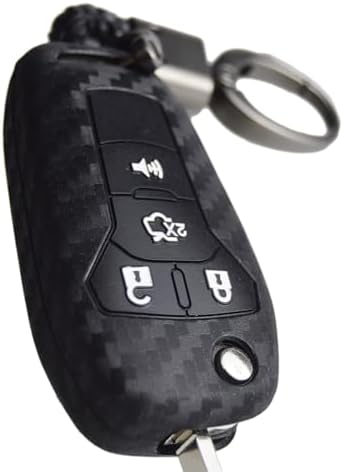 Carbon Silicone Key Fob Cover Protector by Zorratin