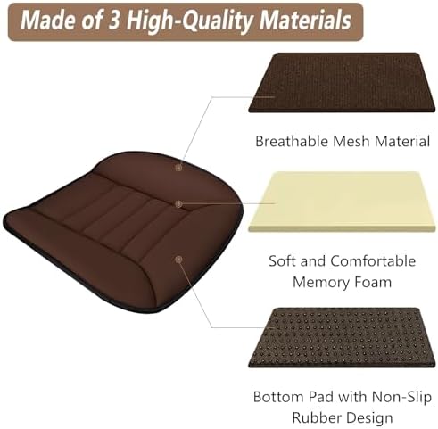 MYFAMIREA Car Seat Cushion Pad 1.2" Thick Comfort Protector - Image 6