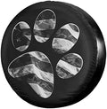 Paws US American Flag Spare Tire Cover Dust-Proof Wheel Tire Cover Fit Trailer by Foruidea