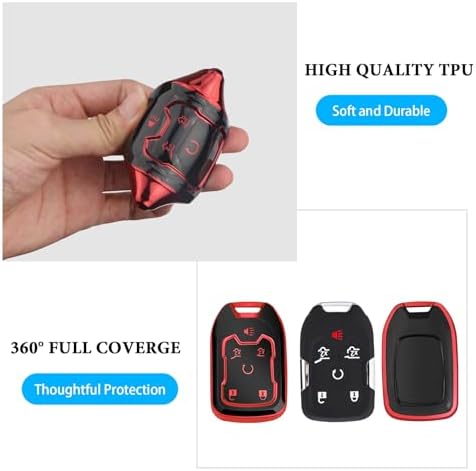 MILD EAST for Chevy GMC Key Fob Cover 6 Buttons Key Case 2016-2025 - Image 4