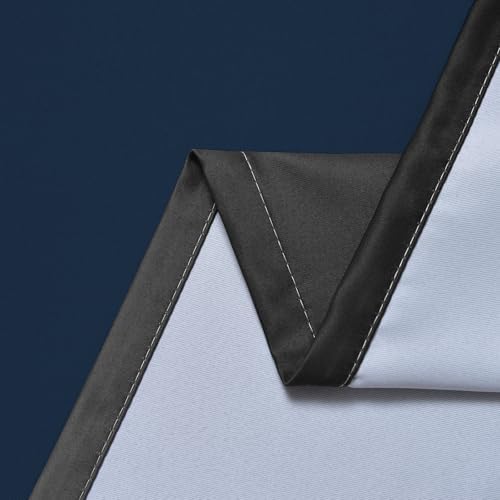 SimpleHome Ombre Blue and Black Room Darkening Curtains 84 inches Length - Image 7