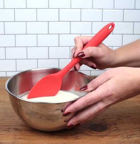 RSVP International Ela's Favorite Silicone Spatula Spoon, Scrape Sauces - Image 3