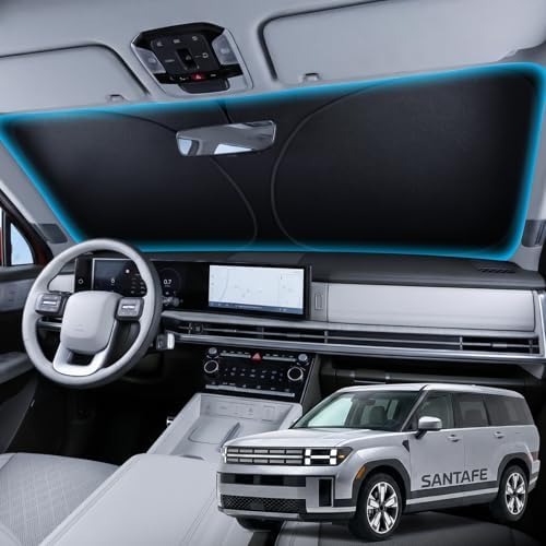 Wigoo for Hyundai Santa Fe Windshield Sunshade, Custom Fit, Heat Blockage by wigoo