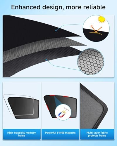 Car Window Shade for Honda CR-V or CRV 2023-Now, 2 Pack UV & Glare Protection - Image 4