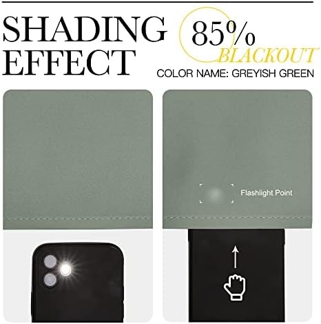 NICETOWN Bedroom Curtain Panels Blackout Draperies, Thermal Insulated Solid - Image 5