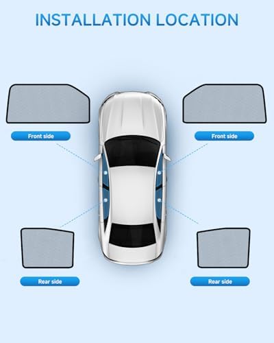 Car Window Shades for Honda-CRV, 4 Pack Car Window Cover for Baby Sun Shade - Image 2