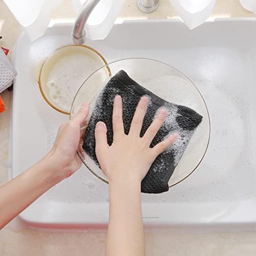 Homaxy 100% Cotton Waffle Weave Kitchen Dish Cloths 6-Pack - Image 4