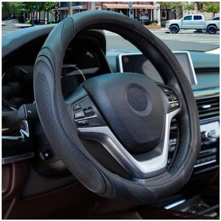 Osilly 15 Inch Artificial Leather Steering Wheel Cover by Osilly