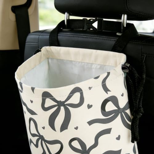 Black Bow Car Trash Bag - Image 7