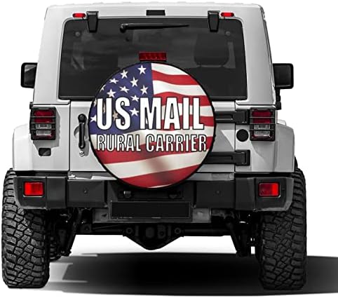 Us Mail Rural Carrier Spare Tire Cover Dust-Proof Wheel Tire Cover Fit Trailer - Image 2