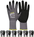 LOCCEF MicroFoam Nitrile Coated Safety Work Gloves by LOCCEF