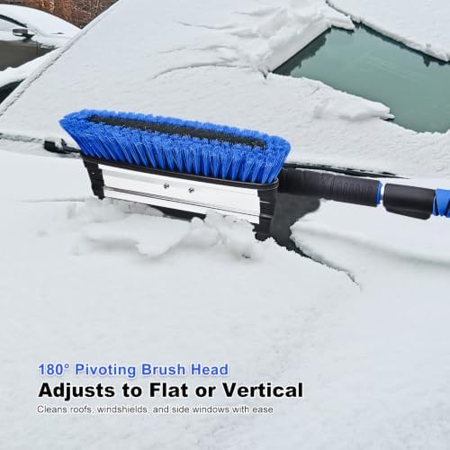 SEAAES 46.7 Inch SUV Long Snow Scraper and Brush - Image 7