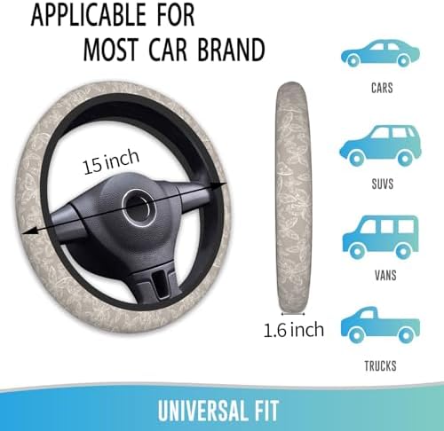 Steering Wheel Cover 15 Inch Breathable Anti Slip - Image 4