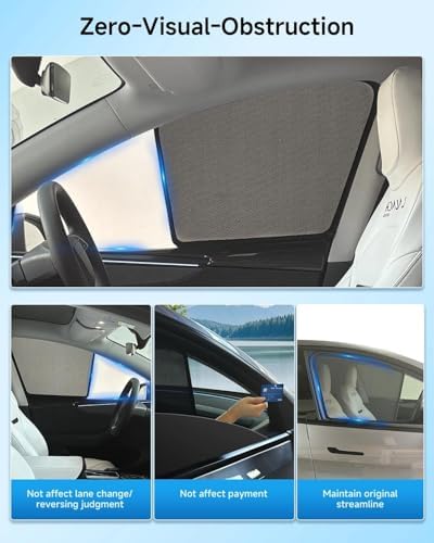 Car Window Shade for Toyota RAV4 2019-Now, 4 Pack Magnetic Mesh Sun Shades for - Image 4