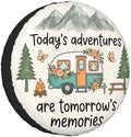 Retro Camper Spare Tire Cover SUV Trailer Truck RV 14 Inch by FATTTYCY