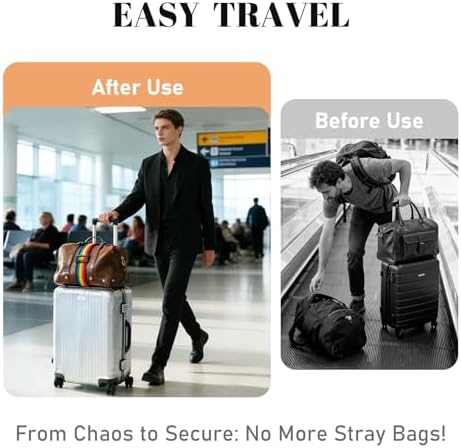 2 Pack Multi Use Strong Adjustable Luggage Connector Straps - Image 4