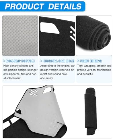 Cartist Dash Cover for 2015-2019 Hyundai Sonata Dashboard Cover Mat - Image 6