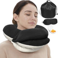 BUYUE Travel Neck Pillows for Airplanes, Memory Foam 360° Head Support Sleep by BUYUE