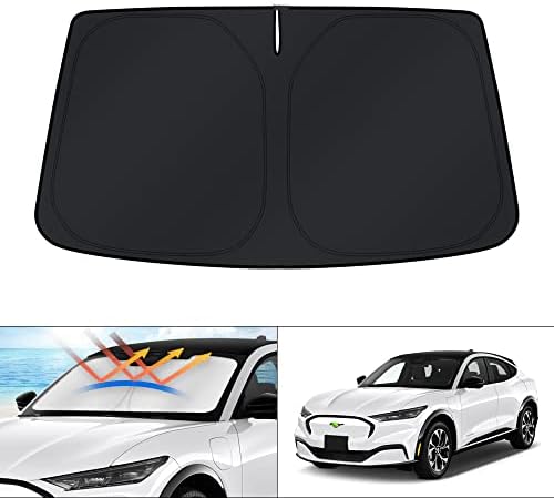 KUST Windshield Sun Shade for Ford Mustang Mach-E 2021 2022 2023 2024 2025 2026 by KUST